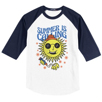 Summer Is Calling Baseball Sleeve Shirt