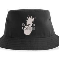 Summer Is Coming Pineapple Sustainable Bucket Hat