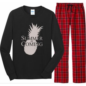 Summer Is Coming Pineapple Long Sleeve Pajama Set