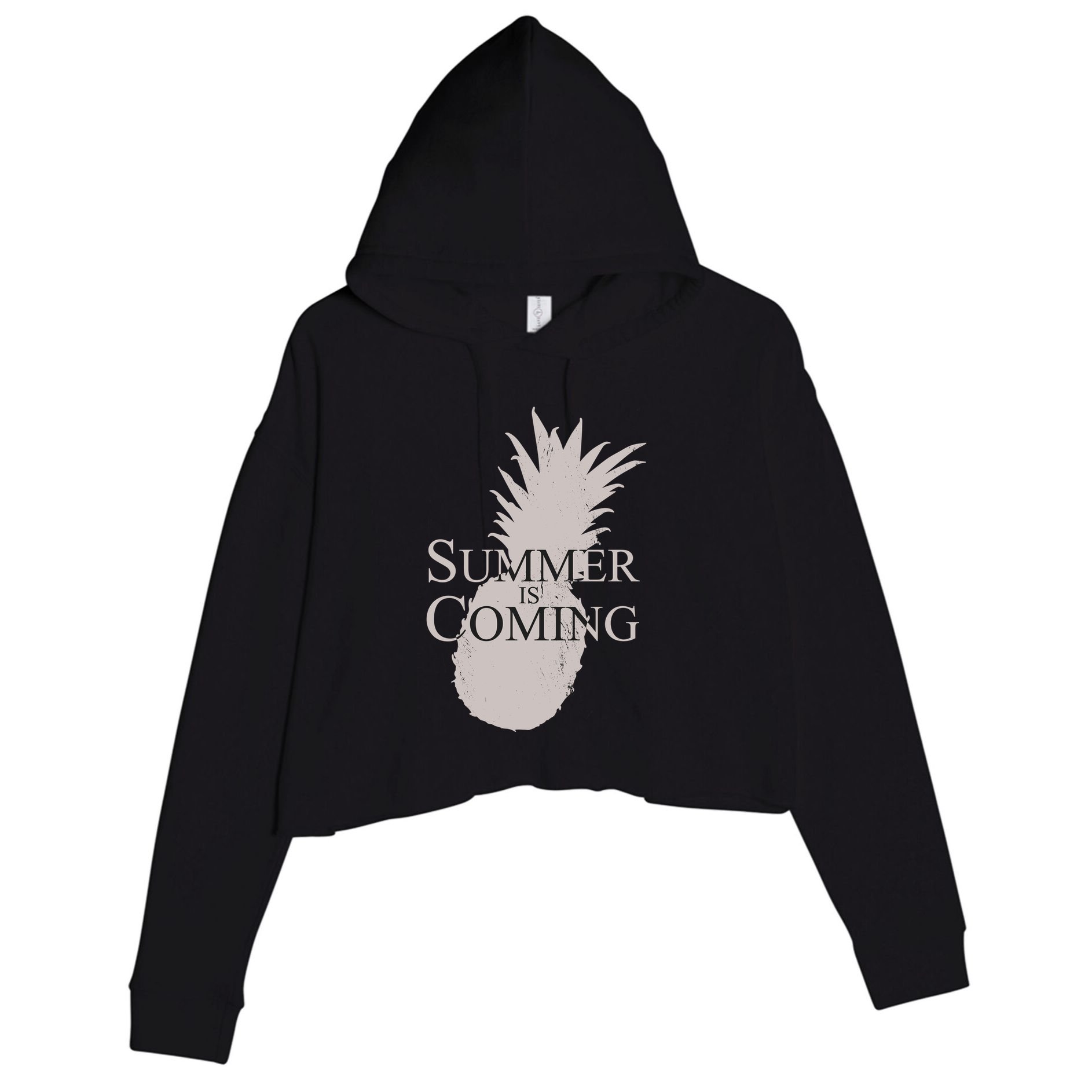 Summer Is Coming Pineapple Crop Fleece Hoodie