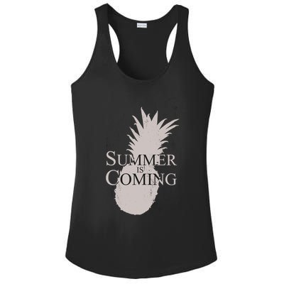 Summer Is Coming Pineapple Ladies PosiCharge Competitor Racerback Tank
