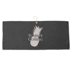 Summer Is Coming Pineapple Large Microfiber Waffle Golf Towel