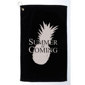 Summer Is Coming Pineapple Platinum Collection Golf Towel