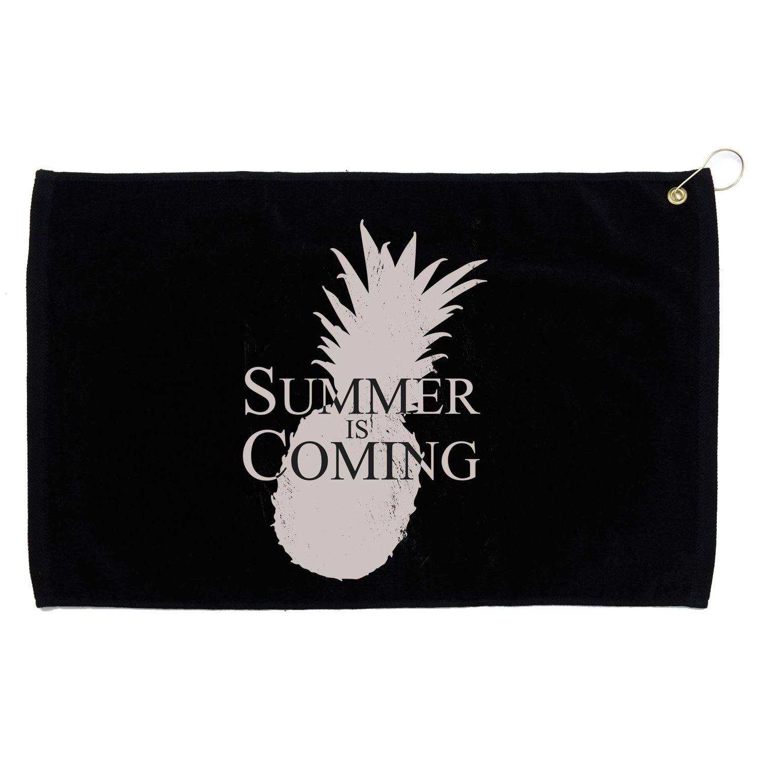 Summer Is Coming Pineapple Grommeted Golf Towel