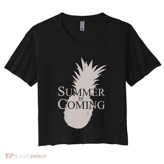 Summer Is Coming Pineapple Crop Top