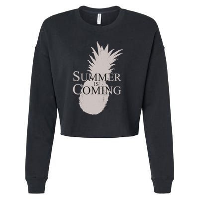Summer Is Coming Pineapple Cropped Pullover Crew