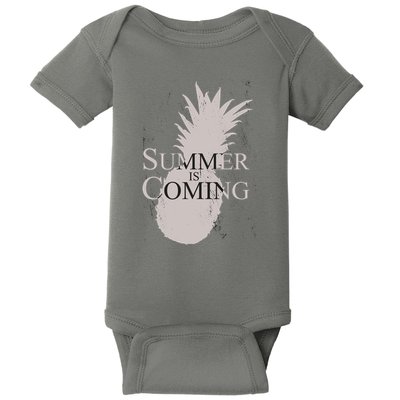 Summer Is Coming Pineapple Baby Bodysuit
