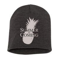 Summer Is Coming Pineapple Short Acrylic Beanie