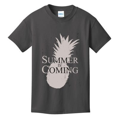 Summer Is Coming Pineapple Kids T-Shirt