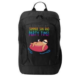 Summer Sun And Party Time Sloth Loungin City Backpack