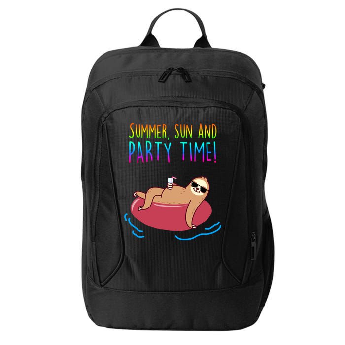 Summer Sun And Party Time Sloth Loungin City Backpack
