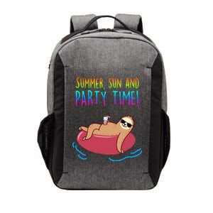 Summer Sun And Party Time Sloth Loungin Vector Backpack