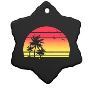 Summer Sunset Ceramic Star Ornament