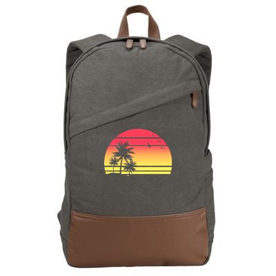 Summer Sunset Cotton Canvas Backpack