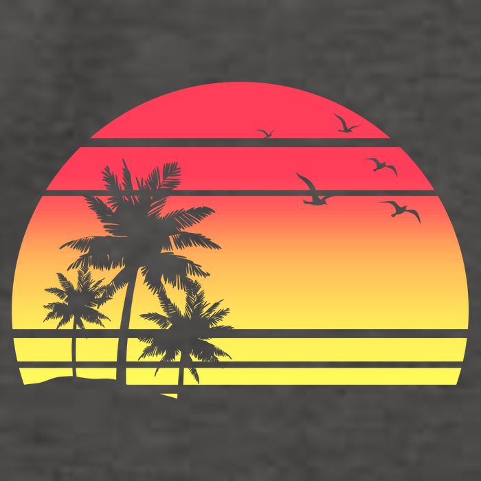 Summer Sunset Vector Backpack
