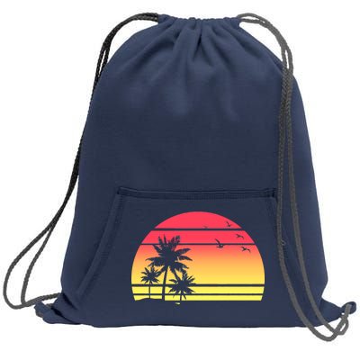 Summer Sunset Sweatshirt Cinch Pack Bag