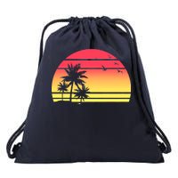 Summer Sunset Drawstring Bag