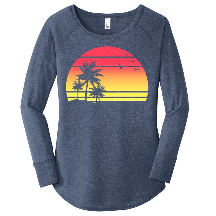 Summer Sunset Women's Perfect Tri Tunic Long Sleeve Shirt