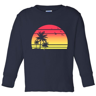 Summer Sunset Toddler Long Sleeve Shirt