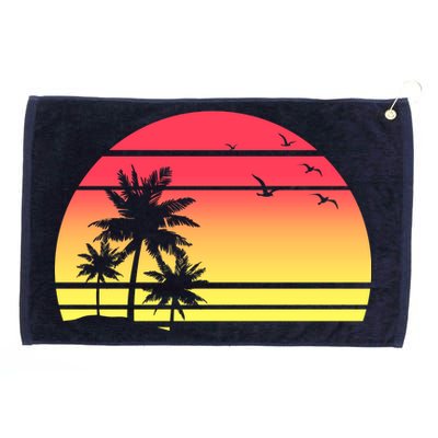 Summer Sunset Grommeted Golf Towel