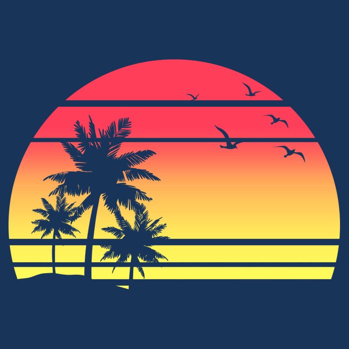 Summer Sunset Women's V-Neck T-Shirt