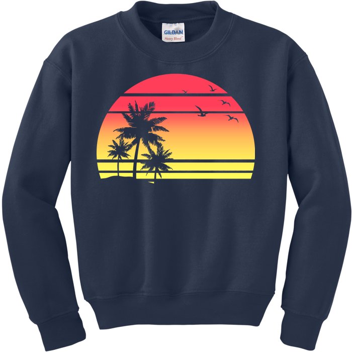 Summer Sunset Kids Sweatshirt