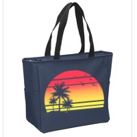 Summer Sunset Zip Tote Bag