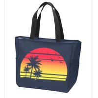 Summer Sunset Zip Tote Bag