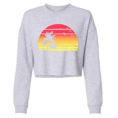 Summer Sunset Cropped Pullover Crew