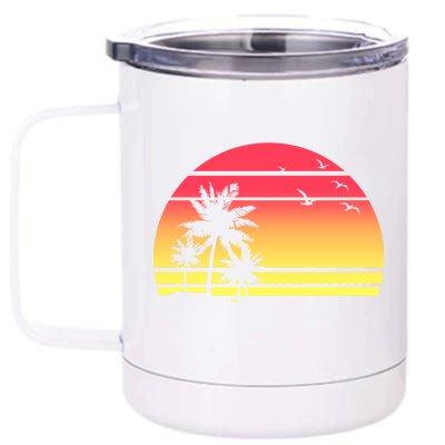 Summer Sunset 12 oz Stainless Steel Tumbler Cup