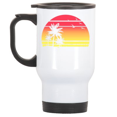 Summer Sunset Stainless Steel Travel Mug