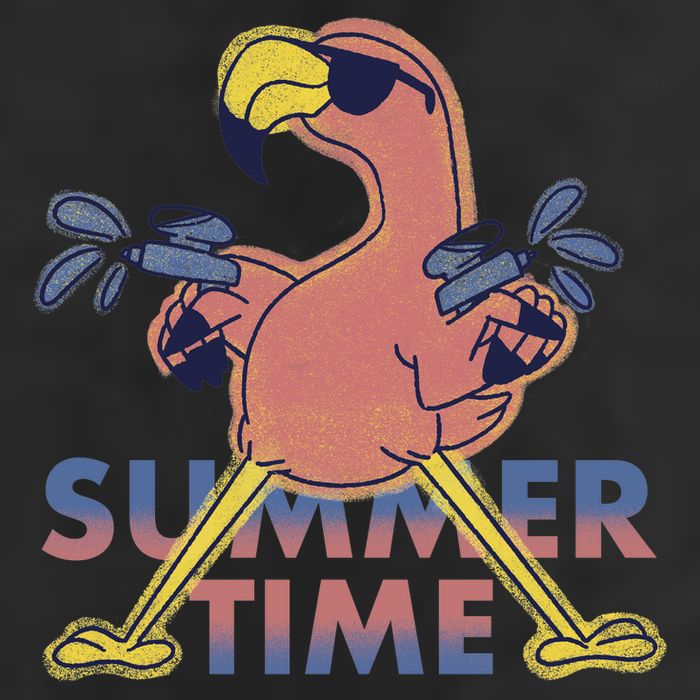 Summer Time Flamingo Cool Comfort Performance Bucket Hat