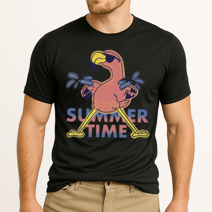 Summer Time Flamingo Performance Shirt