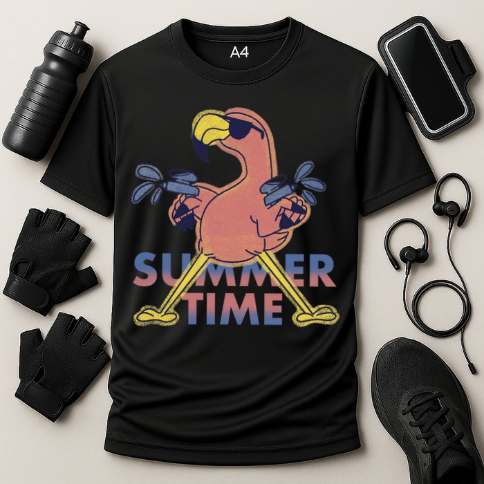 Summer Time Flamingo Performance Shirt