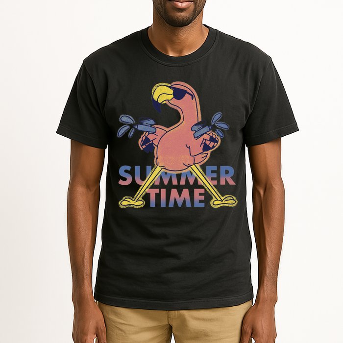 Summer Time Flamingo Tall T-Shirt