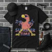 Summer Time Flamingo Tall T-Shirt