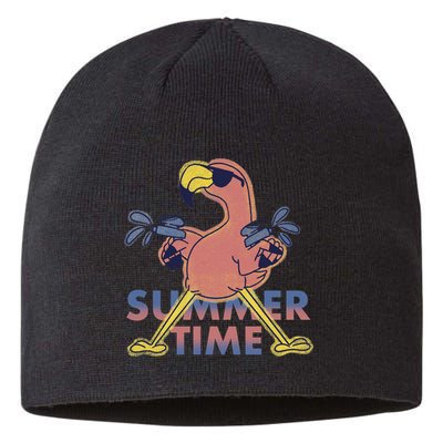 Summer Time Flamingo Sustainable Beanie