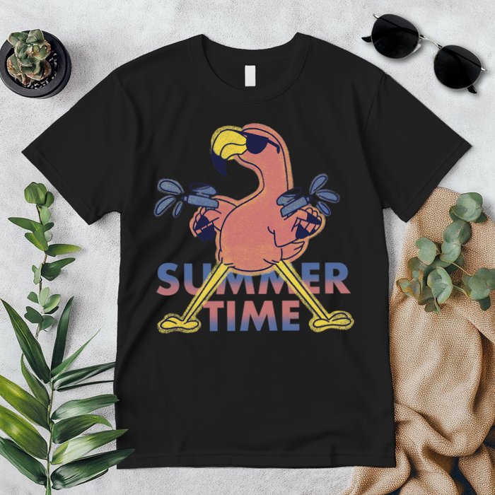 Summer Time Flamingo Premium T-Shirt