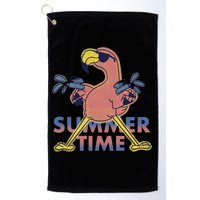 Summer Time Flamingo Golf Towel