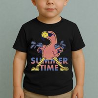 Summer Time Flamingo Toddler T-Shirt