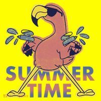 Summer Time Flamingo 11oz C Handle Ceramic Mug