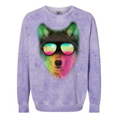 Summer Wolf Colorblast Crewneck Sweatshirt