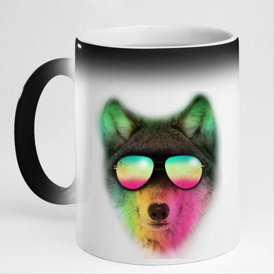 Summer Wolf 11oz Black Color Changing Mug