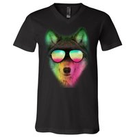 Summer Wolf V-Neck T-Shirt