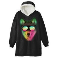 Summer Wolf Hooded Wearable Blanket