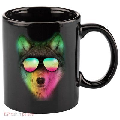 Summer Wolf 11oz C Handle Ceramic Mug