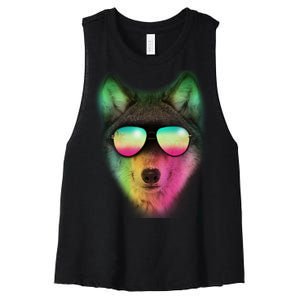 Summer Wolf Women's Racerback Cropped Tank