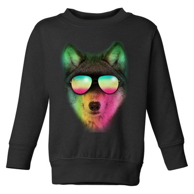 Summer Wolf Toddler Sweatshirt