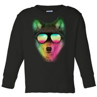 Summer Wolf Toddler Long Sleeve Shirt