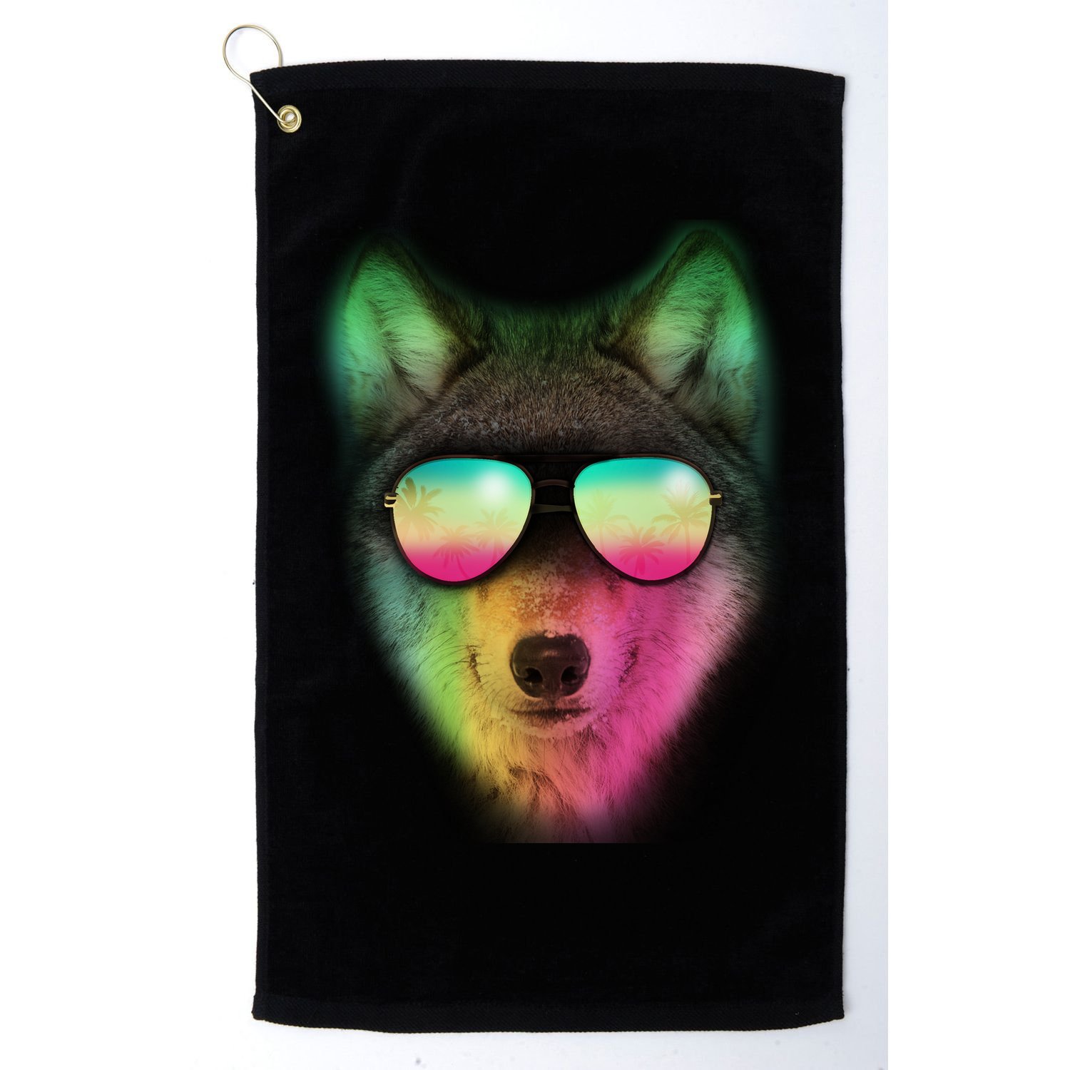 Summer Wolf Golf Towel
